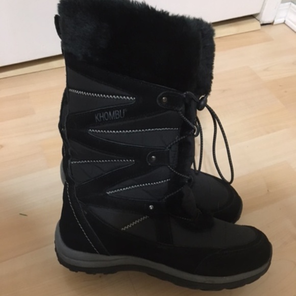 Almost new Khombu faux-fur lined winter boots - Picture 2 of 11